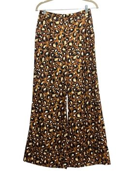 Express X Lady Gang Cheetah Pants Wide Leg Size 6 Women's NWOT New without tag